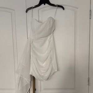 BRAND NEW WITH TAGS 12th Tribe White Strapless Dress